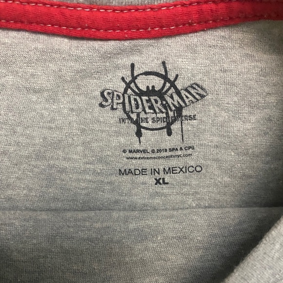 MARVEL SPIDER-MAN Gray TShirt Boys Size XL - Picture 3 of 5